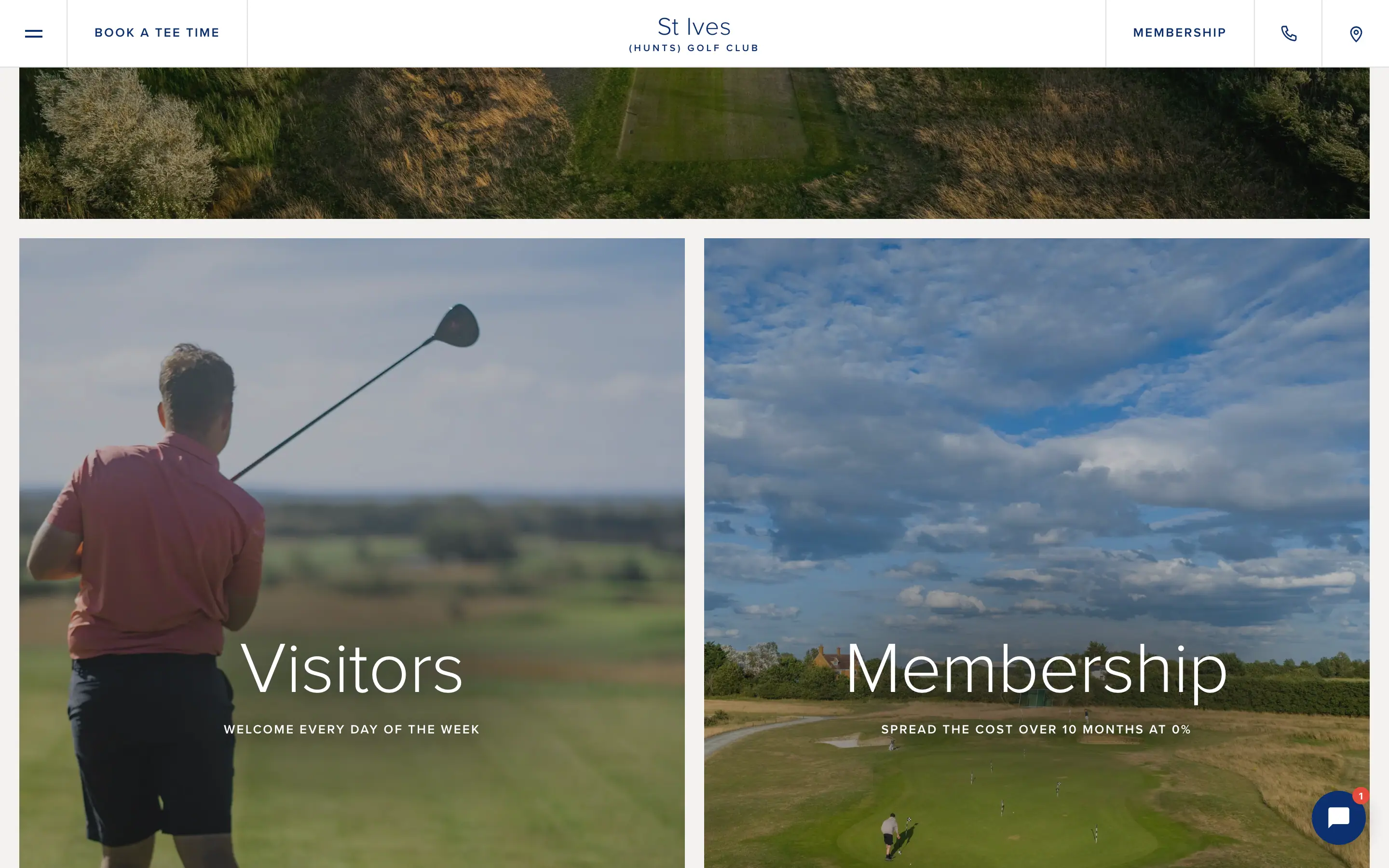 Marquee on a computer: visitors and membership