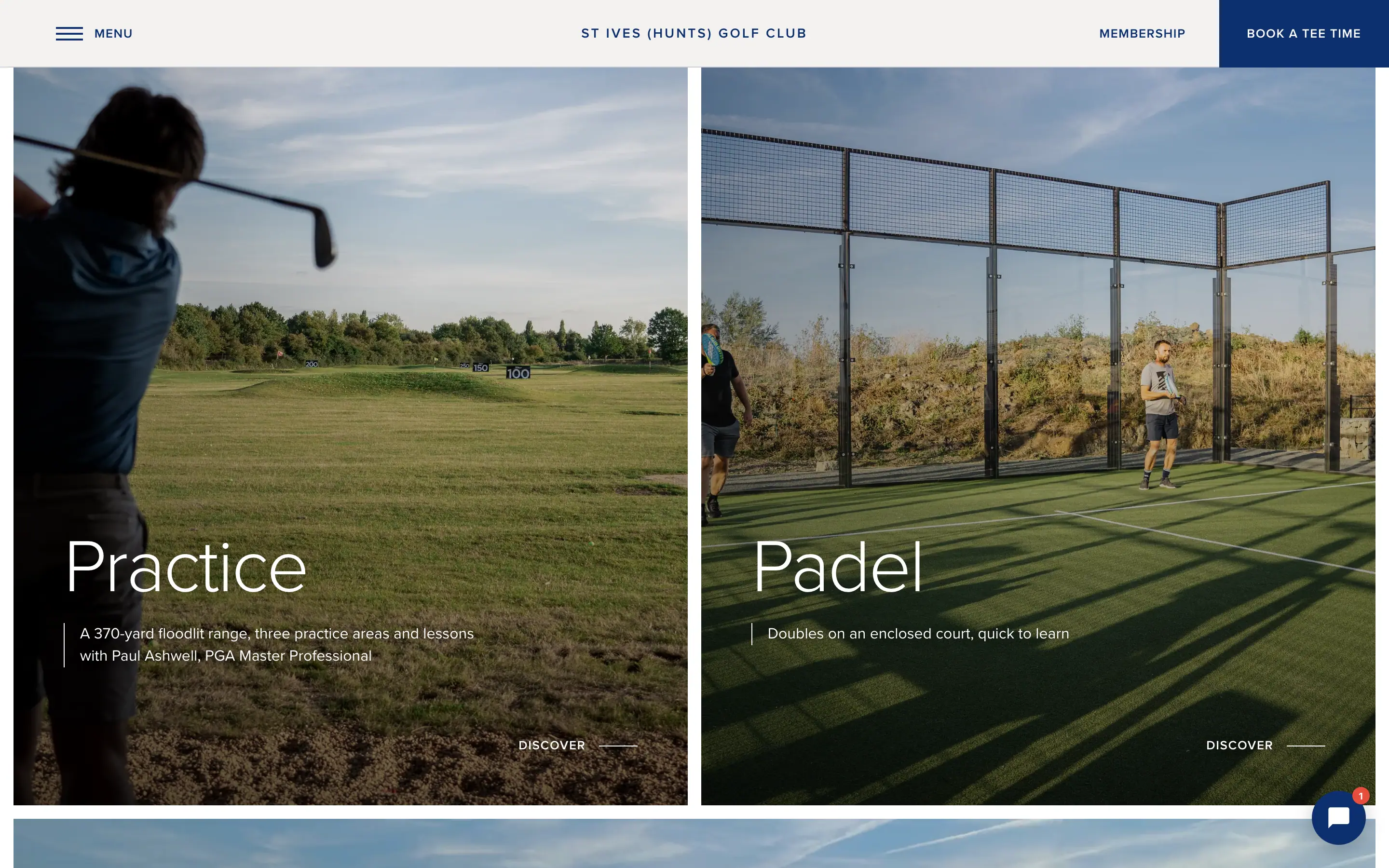 Terrace on a computer: one photograph and one word for each part of the club