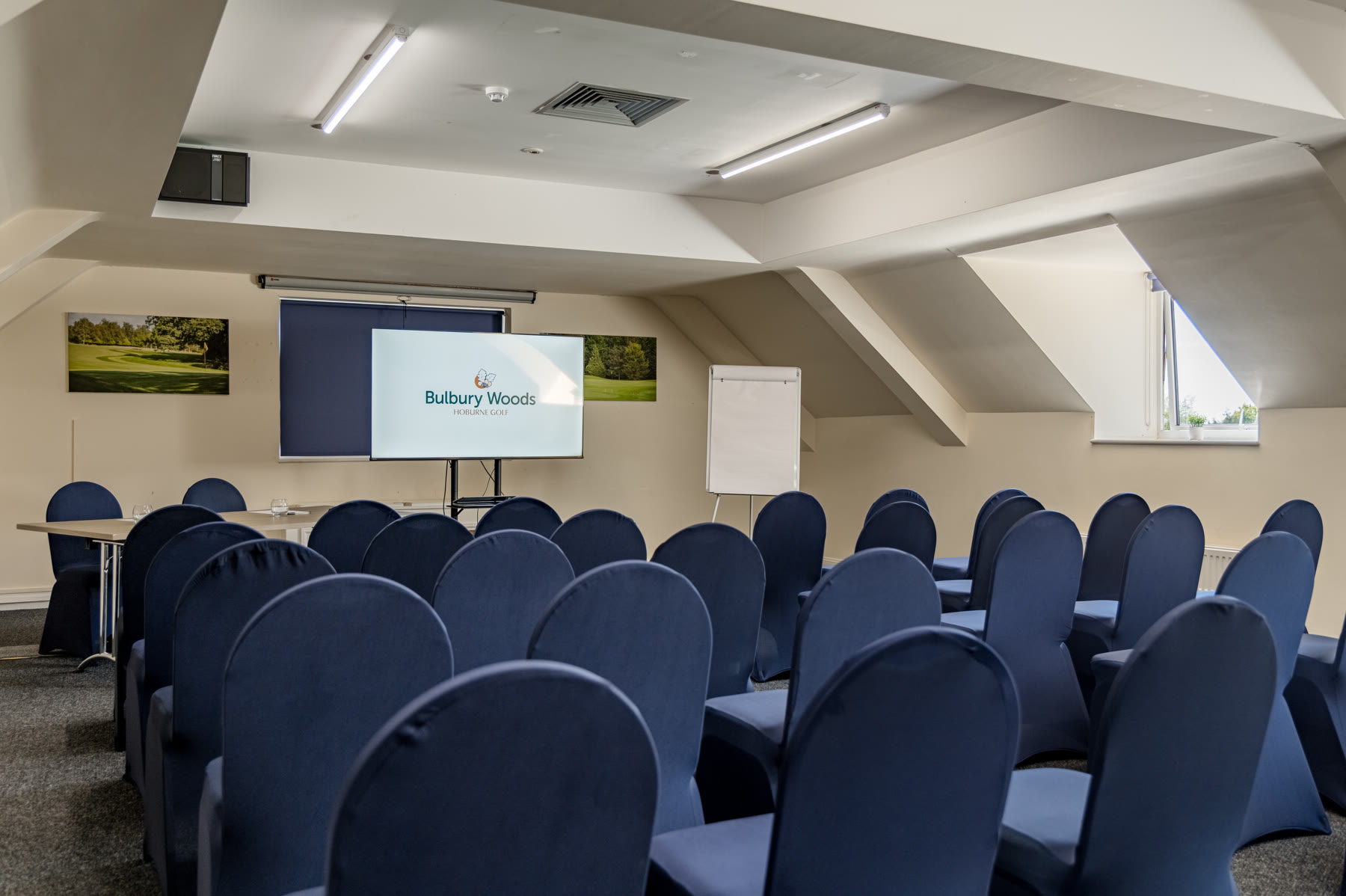 Function room at Bulbury Woods, one of Hoburne Golf's venues.