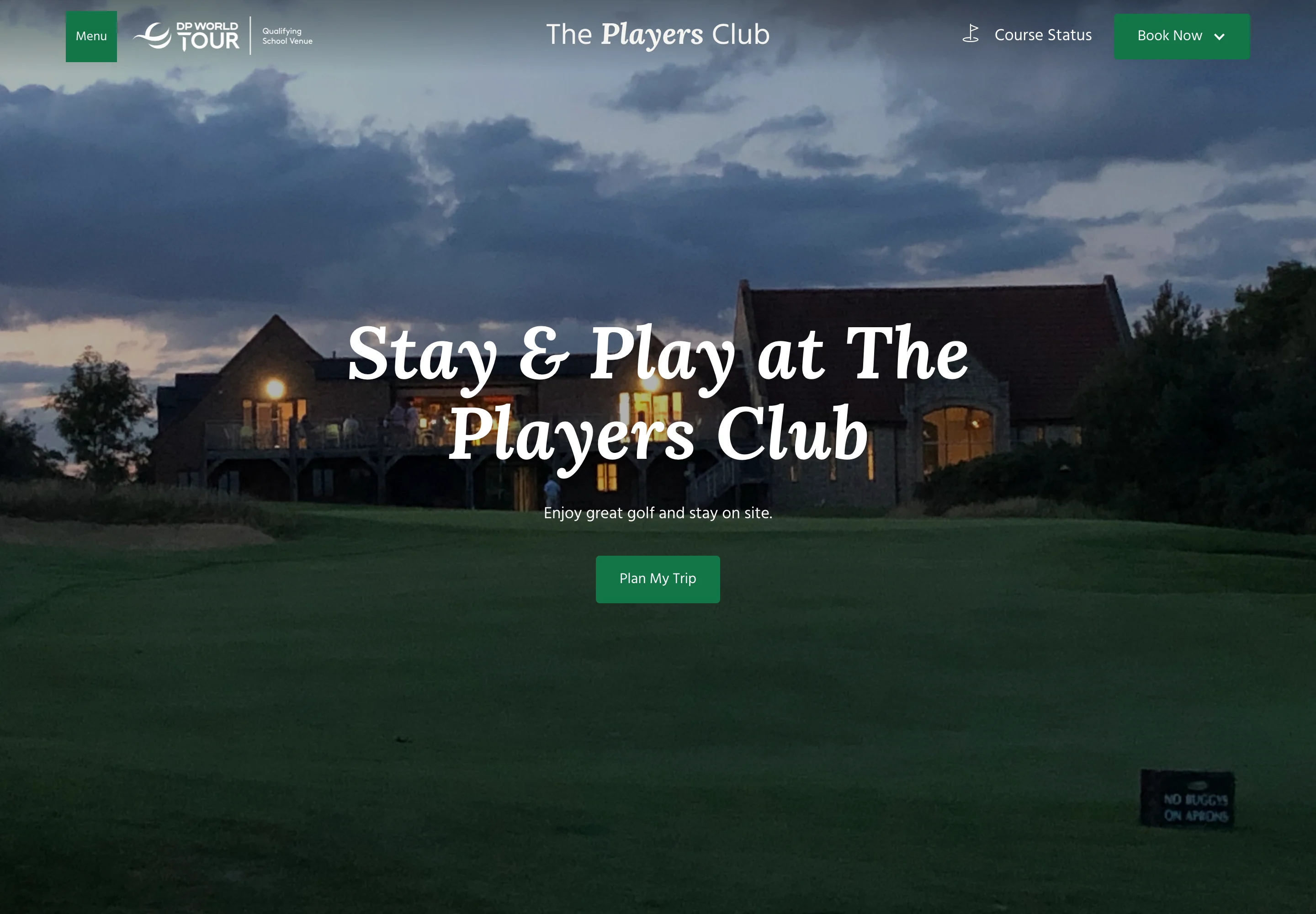 Current Stay and Play service page with its Plan My Trip action.